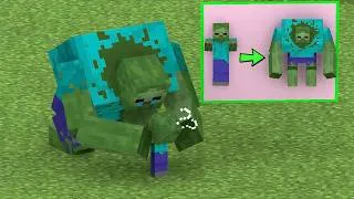Thumbnail: Mutant Zombie and Villager combine to beat Pillager - Minecraft Animation