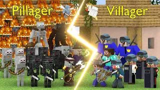 Thumbnail: Steve and Villager Police v.s Mutant Skeletons - Before He Was Herobrine - Minecraft Animation