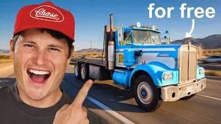 Thumbnail: We Saved a Vintage Semi Truck to Give Away for FREE