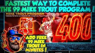 Thumbnail: FASTEST WAY TO COMPLETE THE 99 MIKE TROUT PROGRAM IN MLB THE SHOW 25 DIAMOND DYNASTY!