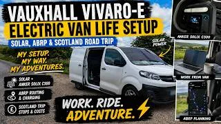 Thumbnail: Vauxhall Vivaro-e Electric Van Life Setup | Solar, ABRP & Scotland Road Trip