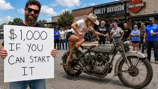 Thumbnail: $1,000 to Any Harley Expert Who Starts my 1913 Motorcycle
