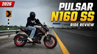 Thumbnail: New Pulsar N160 SS 4V Ride Review|😱Power, Performance, Features  - 2026 Pulsar N160 SS