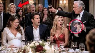 Thumbnail: Billionaire Froze at Family Dinner—His Father’s Toast Exposed Him and His Mistress!