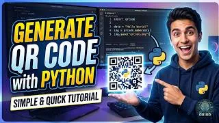 Thumbnail: 🚀How to Generate FREE QR Codes in 3 Minutes Using Python!