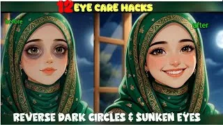 Thumbnail: Reverse Dark Circles & Sunken Eyes Naturally |12 Proven Home Remedies Of Dark Circle@Binte.Hawwa07  