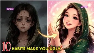 Thumbnail: If You Have These 10 Habits They Make You Look Ugly | Stop These 10 Habits Today  @Binte.Hawwa07 