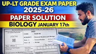 Thumbnail: UP LT-Grade Exam Paper 2026 || Paper Solution Biology || Ashish giri 