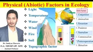 Thumbnail: Study of physical / abiotic factors in Ecology; Light Temperature Water Soil Edaphic, Biotic factors