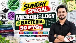 Thumbnail: Bacteria | 50-PYQs | Microbiology | TGT PGT LT GIC KVS NVS GIC GDC AP Exams | MSc Entrances