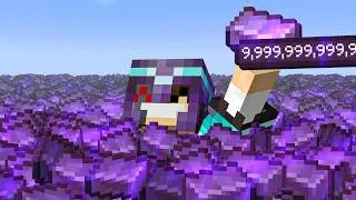 Thumbnail: Minecraft, But Your Netherite = Your Money