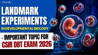 Thumbnail: Landmark Experiments in Developmental Biology - Important Topic for CSIR DBT Exam 2026