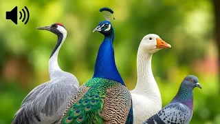 Thumbnail: Beautiful Birds Sounds 2026 | Goose, Pigeon & Peacock Nature Video