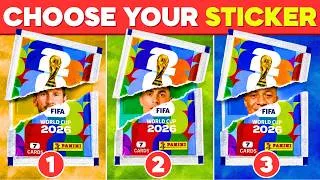 Thumbnail: CHOOSE YOUR PANINI STICKER PACK⚽🏆| Fifa Worldcup 2026 - CR7❤️ Messi💙 Neymar💛🔥