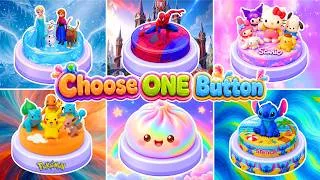 Thumbnail: Choose One Button: 🧊Frozen, 🕸️Spider-Man, 🫧Sanrio,🏅Pokémon, 🥟Squishy Dumpling or 🔵Stitch