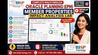 Thumbnail: Oracle Planning Member Properties Explained | Hands-On Impact Lab | BISP Trainings