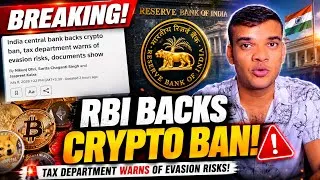 Thumbnail: 🚨Breaking: RBI Backs Crypto Ban, Tax Department Warns Investors!
