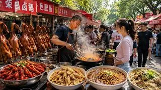 Thumbnail: China’s Bustling Chongqing Street Food Market 🇨🇳 | Braised Goose, Beef Offal Noodles & More