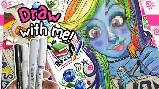Thumbnail: Make A Sketchbook Page With Me ♡🌈