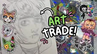 Thumbnail: Doing an ART TRADE with @juss_me_art PART.1 🍏