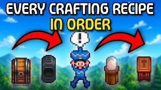 Thumbnail: EVERY Crafting Recipe In Stardew Valley In Order Live