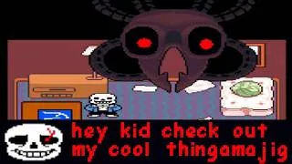 Thumbnail: [DUB] Undertale but Sans moves THE ENTIRE DETERMINATION EXTRACTOR to his room