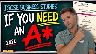 Thumbnail: Go From C to A* in IGCSE Business Studies (2 Weeks Left)