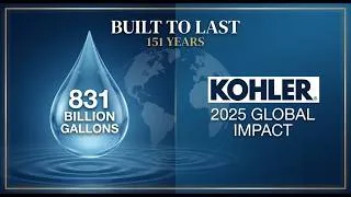 Thumbnail: 831 Billion Gallons Saved: Kohler’s 2025 Impact Report Is a Masterclass in Resilience