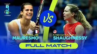 Thumbnail: Amelie Mauresmo (FRA) v Meghann Shaughnessy (USA) | 2003 BJK Cup Final | FULL MATCH
