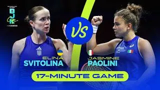 Thumbnail: 17-Minute MARATHON Game! Jasmine Paolini (ITA) v Elina Svitolina (UKR) | 2025 BJK Cup Semi-Finals