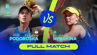 Thumbnail: Elena Rybakina (KAZ) v Nadia Podoroska (ARG) | 2021 BJK Cup Play-Offs | FULL MATCH
