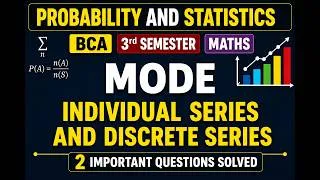Thumbnail: BCA 3rd SEM Maths Mode| Probability and Statistics | Mode From Discrete Series |