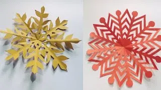 Thumbnail: Easy Paper Snowflake Cutting Ideas ❄️ Beautiful DIY Paper Craft Design ✂️ 