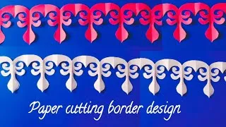Thumbnail: Paper cutting border design 🍁 Bulletins board decorations ideas ✂️ Paper Chain cutting 🍁