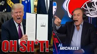 Thumbnail: NFL Fans in SHOCK after Al Michaels "TAKES A SHOT" at Trump on TNF!