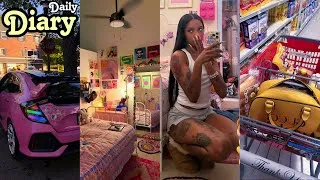 Thumbnail: daily diary ♡ shopify banned my store + pink car makeover + apartment deep clean + scammed by a fan