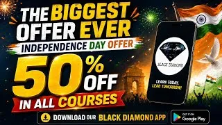 Thumbnail: The Biggest Offer Ever || 50% OFF in All Courses || Happy Independence Day 🇮🇳🇮🇳🇮🇳