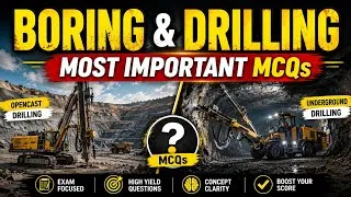 Thumbnail: Boring & Drilling Most Important MCQs || Most Important for  WCL, MCL & NCL Exams ||