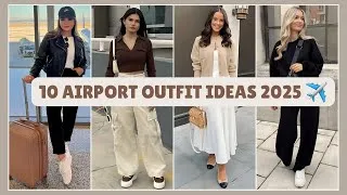 Thumbnail: 10 Airport Outfit Ideas 2025 ✈️ | Stylish & Comfortable Travel Looks for Women