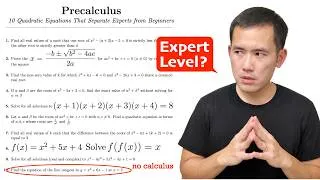 Thumbnail: 10 quadratic equations that separate experts from beginners