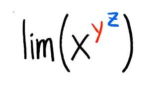 Thumbnail: Limit of x^(y^z) as (x, y, z) goes to (0, 0, 0)