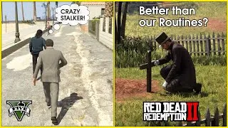 Thumbnail: What REALLY Happens When You Follow an NPC for 24 Hours - GTA V vs RDR2