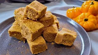 Thumbnail: How To Make Keto Pumpkin Spice Blondies | Low Carb Blondies Recipe | Gluten Free