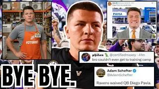 Thumbnail: NFL Fans REACT! Diego Pavia WAIVED by Baltimore Ravens Before Training Camp EVEN STARTS!