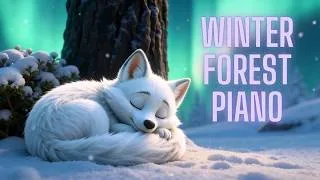 Thumbnail: Gentle Piano & Winter Forest Sounds | 20 Minutes Northern Lights Lullaby