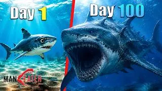 Thumbnail: From Baby Shark to Apex Predator in 100 Days | Maneater | Hindi