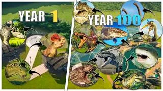 Thumbnail: I SPENT 100 YEARS TO BUILD THE PERFECT DINOSAUR KINGDOM🔥🤑| Hindi | JURASSIC WORLD EVOLUTION 3