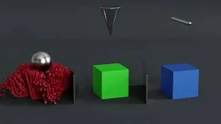 Thumbnail: Insane Cube Chaos! Satisfying 3D Physics Rigid Body Simulation in Blender