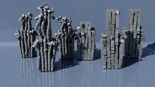 Thumbnail: Epic 3D Earthquake Simulation in Blender | Towers of Rigid Bodies Collapse!