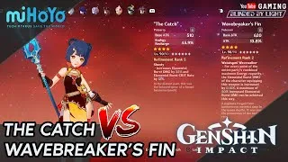 Thumbnail: Genshin Impact - The Catch (R5) vs Wavebreaker's Fin (R2) | Xiangling #genshinimpact #xiangling